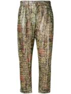 Mes Demoiselles Floral Print Trousers - Brown