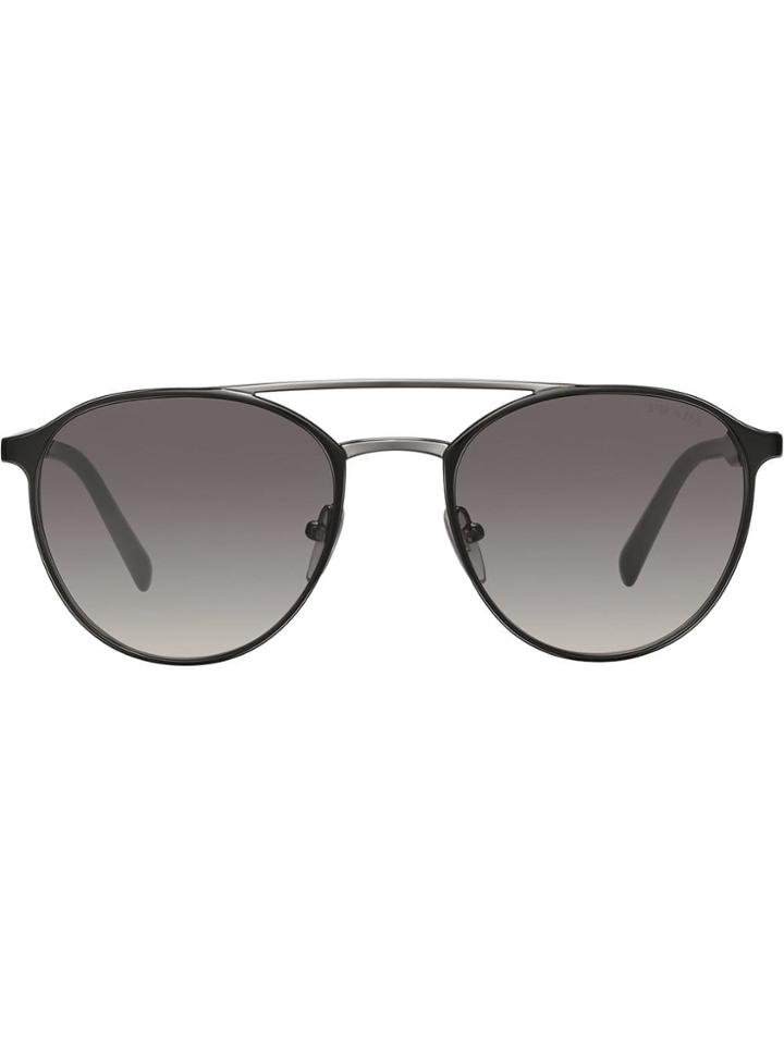 Prada Mirrored Carbon Sunglasses - Black