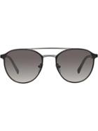 Prada Mirrored Carbon Sunglasses - Black