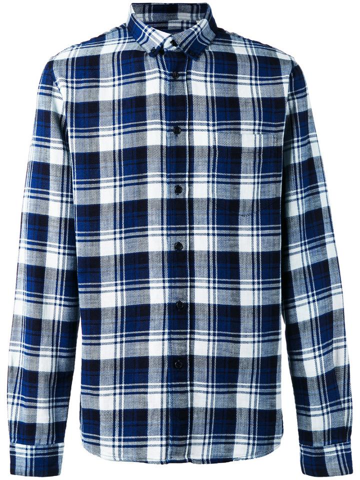 Levi's: Made & Crafted Checked Shirt, Men's, Size: Medium, Blue, Cotton