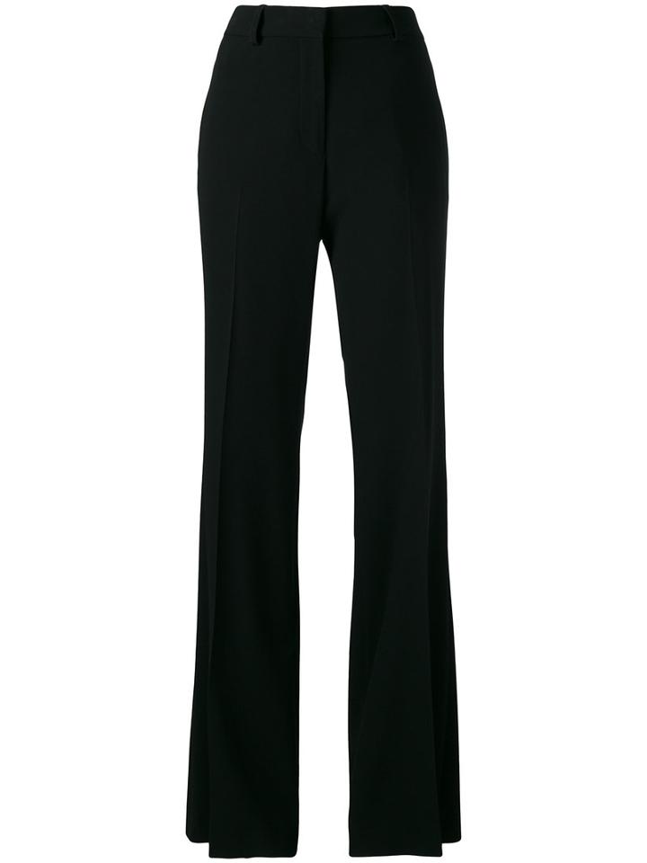 Calvin Klein Collection Flared Trousers, Women's, Size: 42, Black, Spandex/elastane/acetate/viscose
