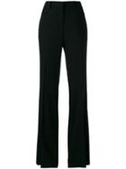 Calvin Klein Collection Flared Trousers, Women's, Size: 42, Black, Spandex/elastane/acetate/viscose