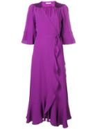 Twin-set Evening Wrap-around Dress - Purple