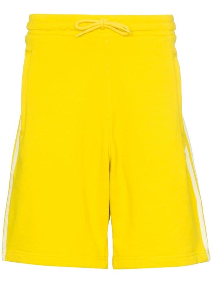 Adidas 3-stripe Cotton Shorts - Yellow