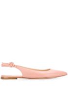 Gianvito Rossi Pointed Ballerina Shoes - Pink