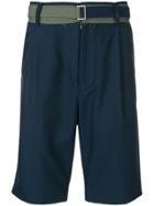 Sacai Belted Chino Shorts - Blue