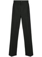 Valentino Wide-leg Logo Print Trousers - Black