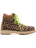 Diemme Brown And Black Leopard Print Boots