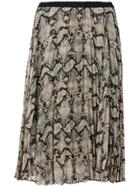 Markus Lupfer Polka Dot Pleat Skirt - Green