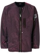 Stone Island Shadow Project Textured Bomber Jacket - Pink & Purple