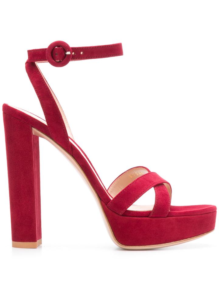 Gianvito Rossi Poppy Sandals - Red
