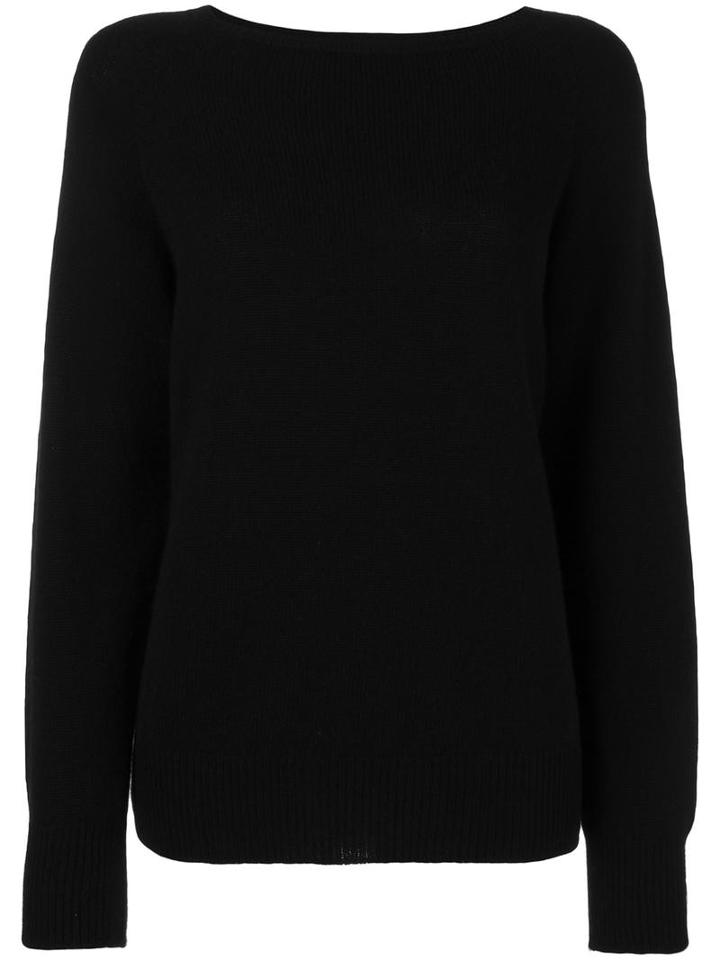 Barena 'creta Cashmix' Jumper, Women's, Size: Medium, Black, Cashmere/virgin Wool