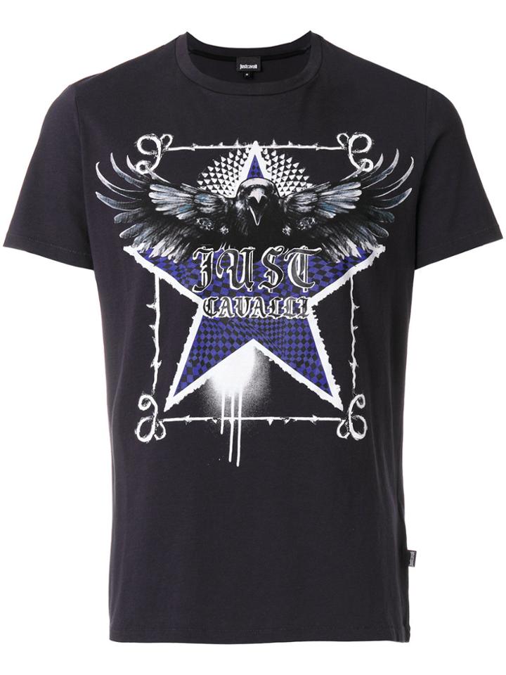Just Cavalli Printed T-shirt - Blue