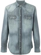 Dolce & Gabbana Denim Shirt, Men's, Size: 39, Blue, Cotton