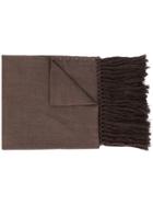 Jil Sander Button-up Winter Scarf - Brown