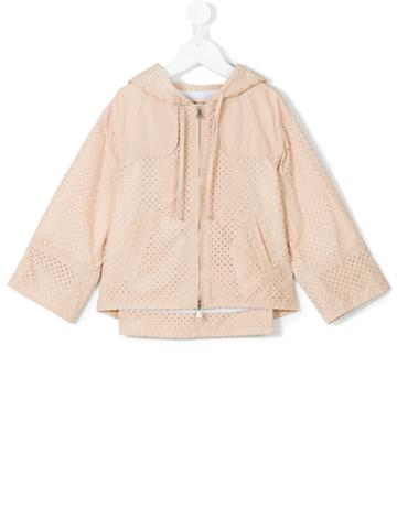 No21 Kids - Star Pattern Hooded Jacket - Kids - Cotton/polyester - 10 Yrs, Pink/purple