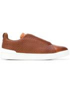 Ermenegildo Zegna Couture Slip-on Sneakers - Brown