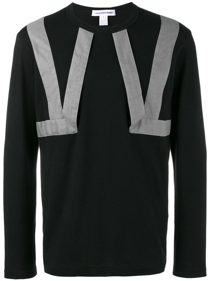 Comme Des Garçons Shirt Arrow Strap T-shirt - Black
