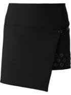 Anthony Vaccarello Wrap Eyelet Skirt