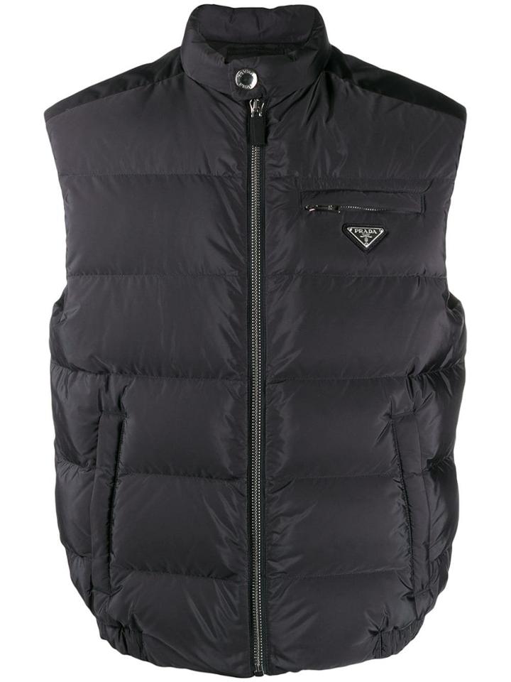 Prada Quilted Gilet - Black