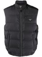 Prada Quilted Gilet - Black