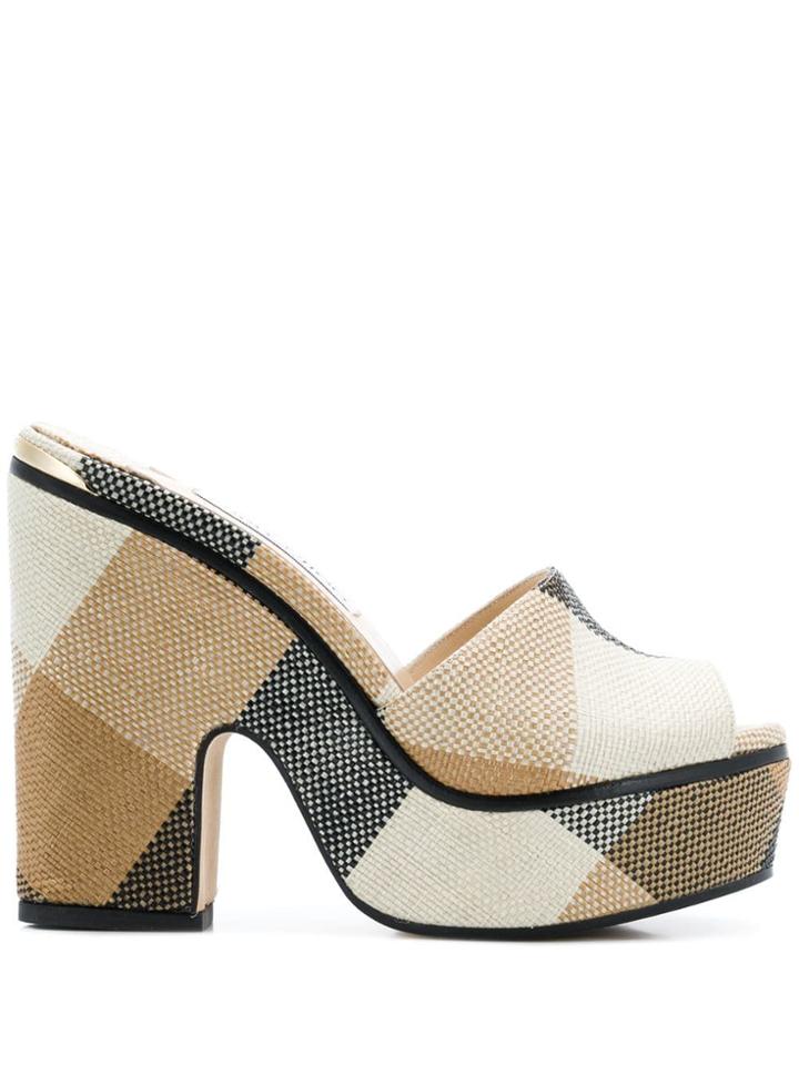 Jimmy Choo Deedee 125 Sandals - Black/caramel