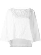 Andrea Ya'aqov - Panelled Boxy Top - Women - Cotton/polyamide/metal - S, White, Cotton/polyamide/metal