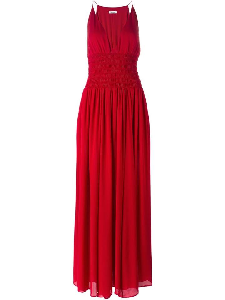 Issa Ruched Sleeveless Gown