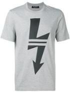Neil Barrett Arrow Lightning Bolt T-shirt - Grey