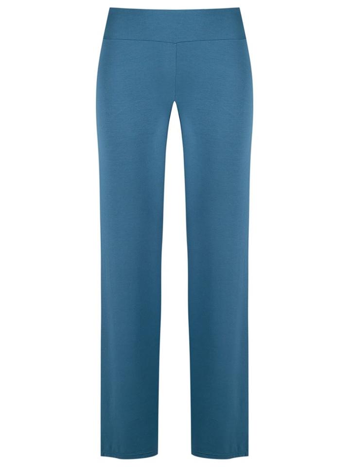 Lygia & Nanny Straight Leg Trousers, Women's, Size: 40, Blue, Cotton/spandex/elastane