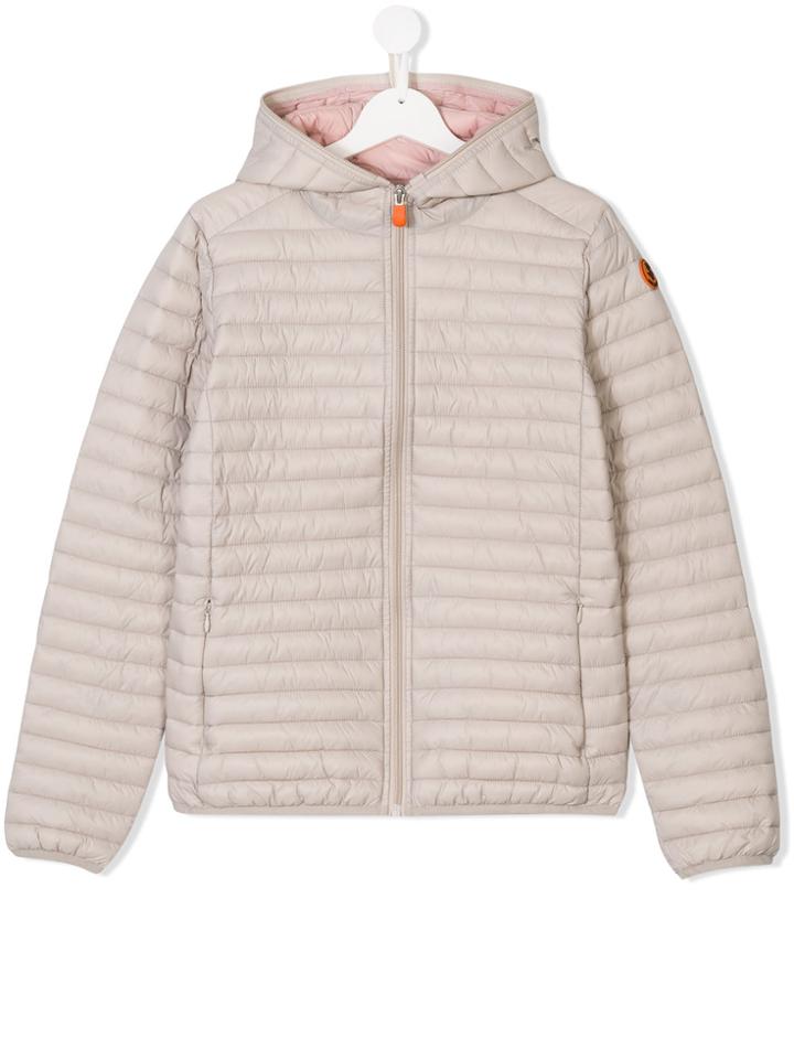 Save The Duck Kids Teen Puffer Jacket - Nude & Neutrals