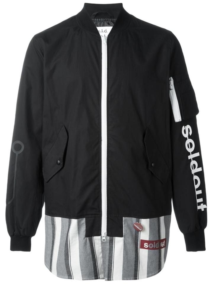 Sold Out Frvr Striped Detail Sleeve Pocket Bomber
