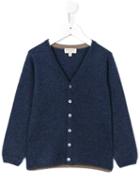 Cashmirino - V-neck Cardigan - Kids - Cashmere - 2 Yrs, Blue