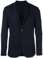 Z Zegna Patch Pockets Blazer, Men's, Size: 48, Blue, Cupro/wool