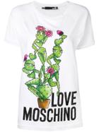 Love Moschino Cactus Print T-shirt - White