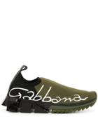 Dolce & Gabbana Sorrento Logo Sneakers - Green