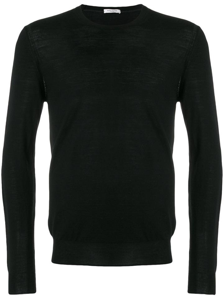 Paolo Pecora Crew Neck Pullover - Black