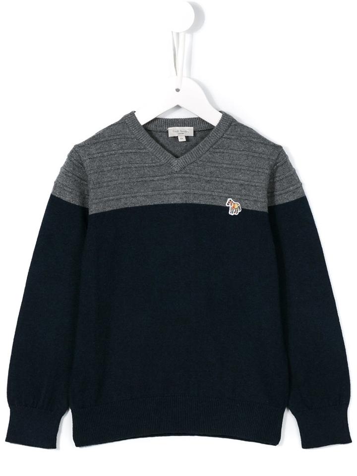 Paul Smith Junior V-neck Cardigan, Boy's, Size: 12 Yrs, Blue