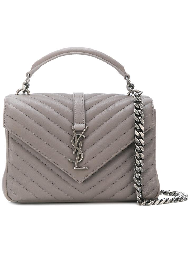 Saint Laurent College Bag - Grey
