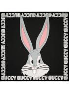 Gucci Bugs Bunny Print Silk Scarf - Black