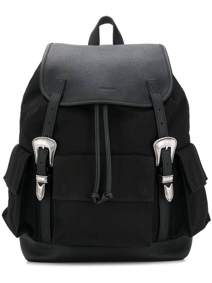 Nono9on Western Buckled Backpack - Black