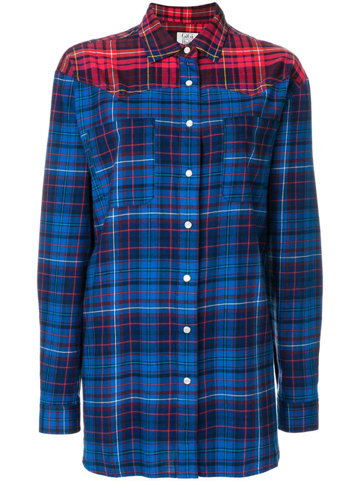 Tommy Hilfiger Tommy X Gigi Checked Shirt - Blue