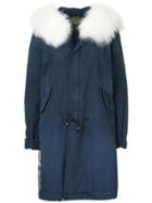 Mr & Mrs Italy Tropical Print Parka - Blue