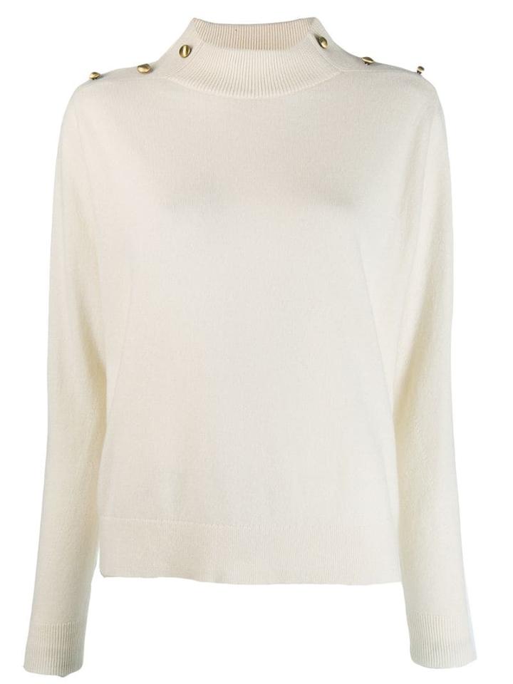 Michael Kors Button Detail Jumper - Neutrals