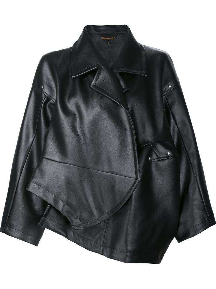 Comme Des Garçons Oversized Jacket, Women's, Size: Small, Black, Artificial Leather