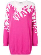 Valentino Waves Knit Jumper - Pink & Purple