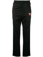 Doublet Logo Print Track Pants - Black