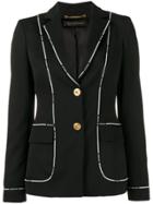 Versace Greek Key Logo-trimmed Jacket - Black