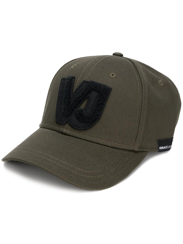 Versace Jeans Logo Applique Baseball Cap - Brown