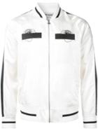 Anrealage - Embroidery Sheep Ska Bomber Jacket - Men - Acetate/cupro - 44, White, Acetate/cupro